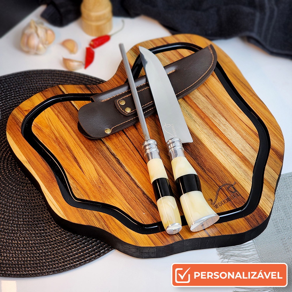 Kit Churrasco Personalizado Origens Black and White