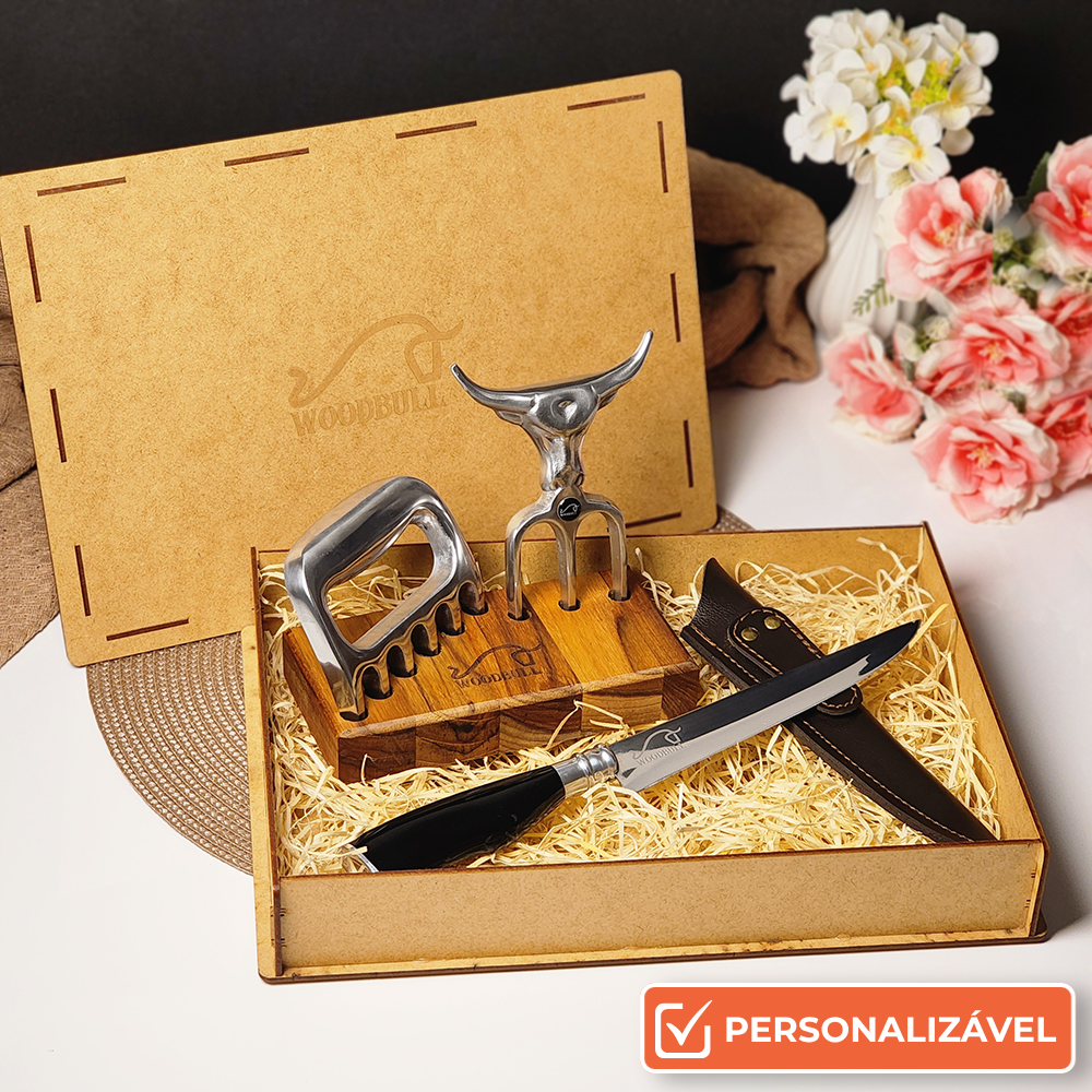 Kit Churrasco Personalizado Artesanal Churras Essencial