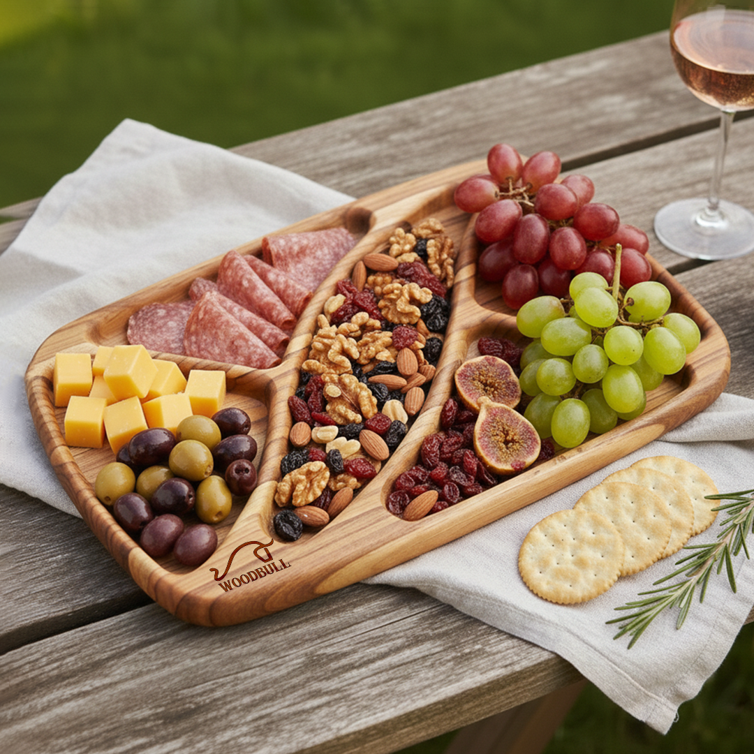 Petisqueira em Madeira Nobre para Petiscos, Frios e Queijos