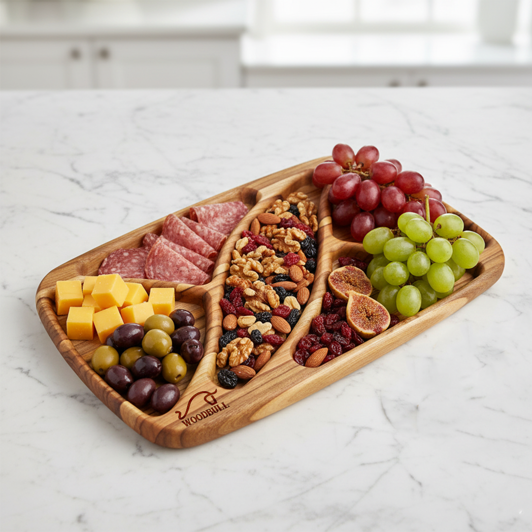 Petisqueira em Madeira Nobre para Petiscos, Frios e Queijos