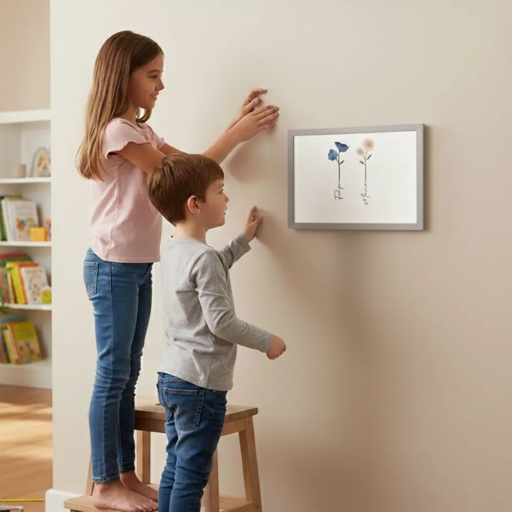 Quadro Personalizado Flores | Moldura Preto, Branco ou Prata