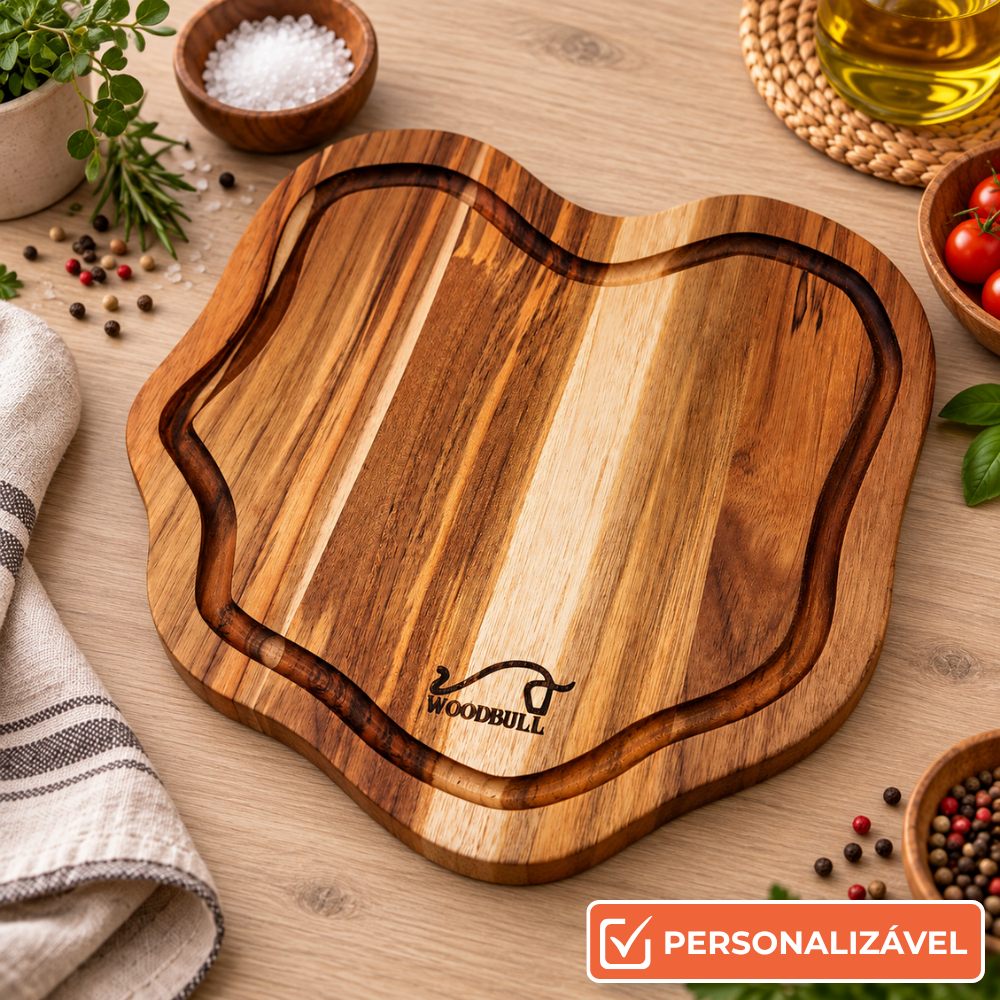 Tábua de Carne Rústica Artesanal Personalizada | Presente Especial