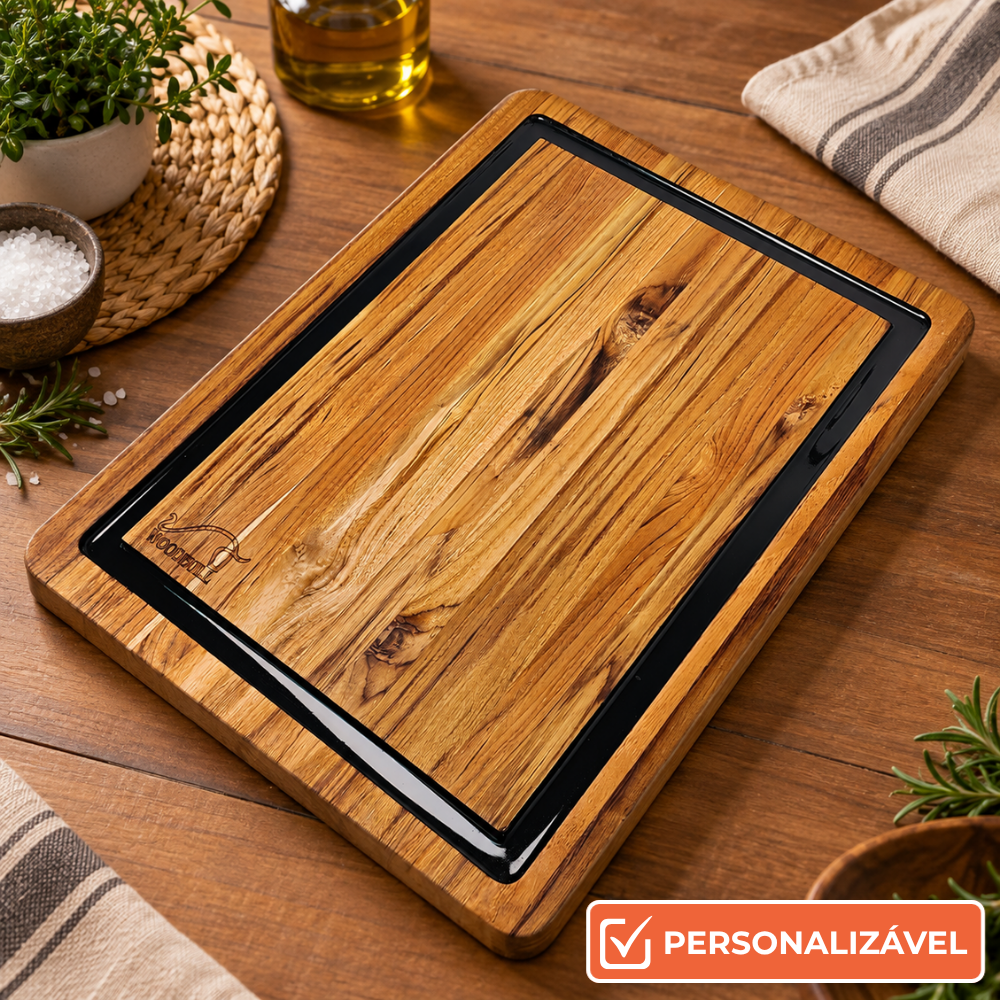 Tábua de Churrasco Personalizada Traditional Bbq Black