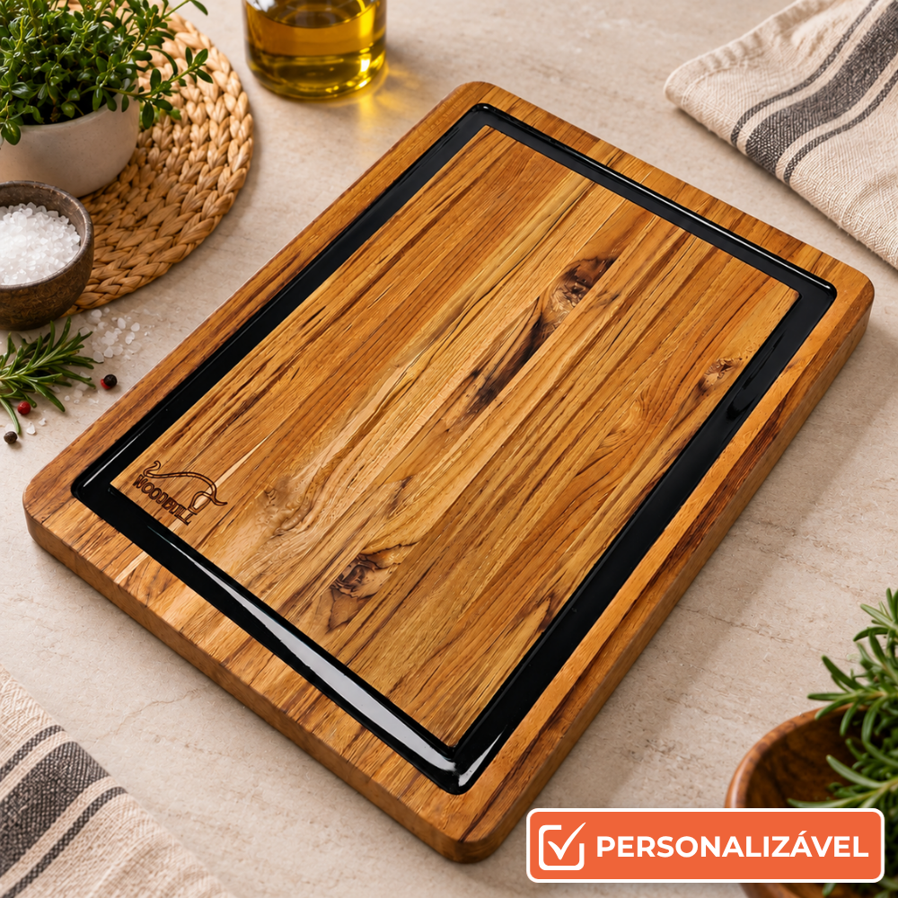 Tábua de Churrasco Personalizada Traditional Bbq Black