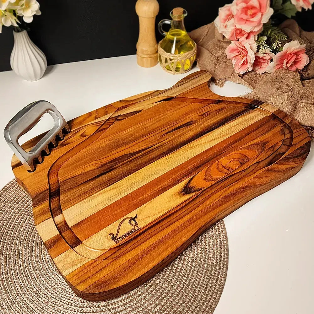 Tábua de Churrasco Personalizada Bbq Masters + Garra de Urso