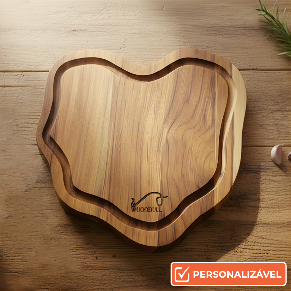 Tábua de Carne Rústica Artesanal Personalizada | Presente Especial