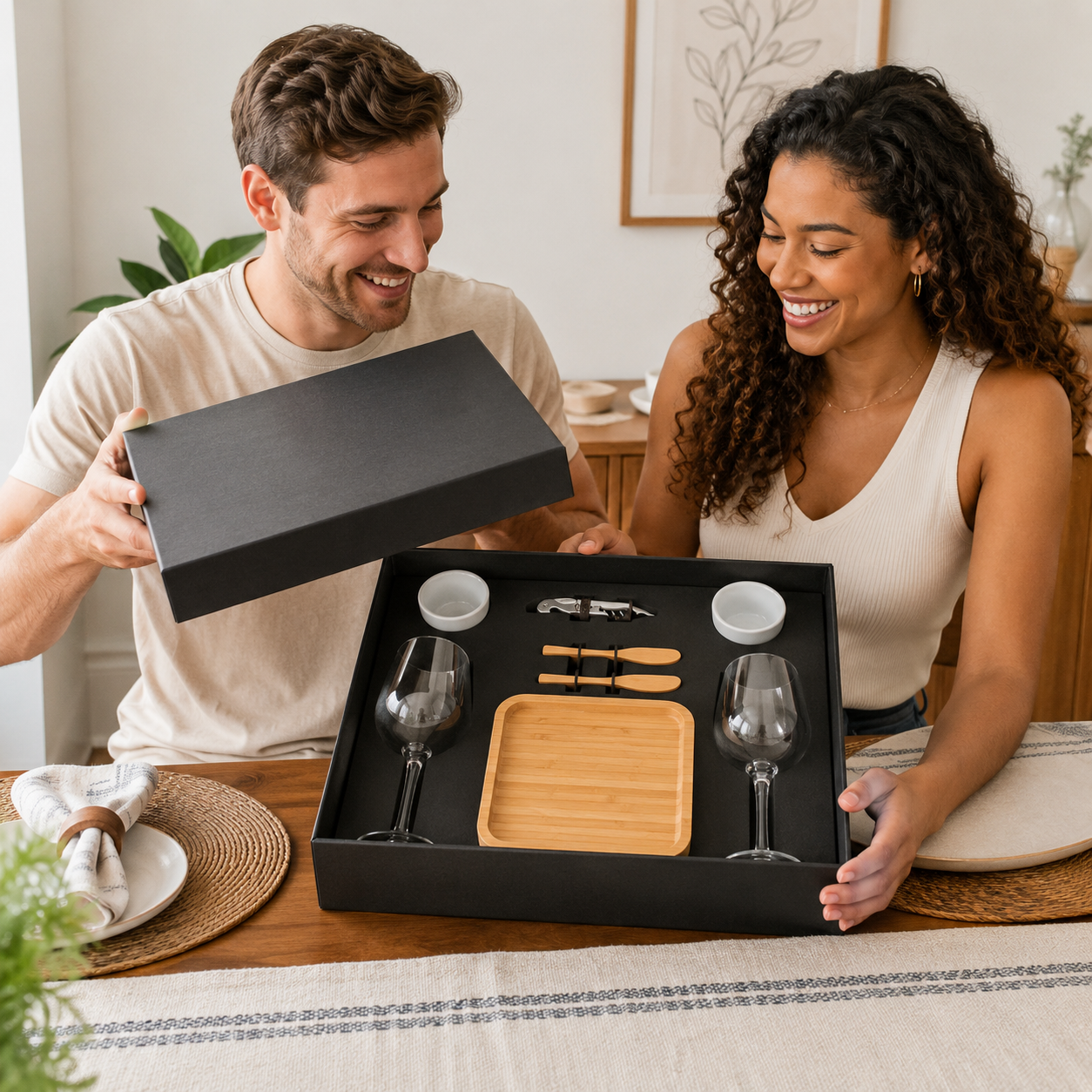 Kit para Petiscos e Vinho com 8 Peças | Ideal para Servir