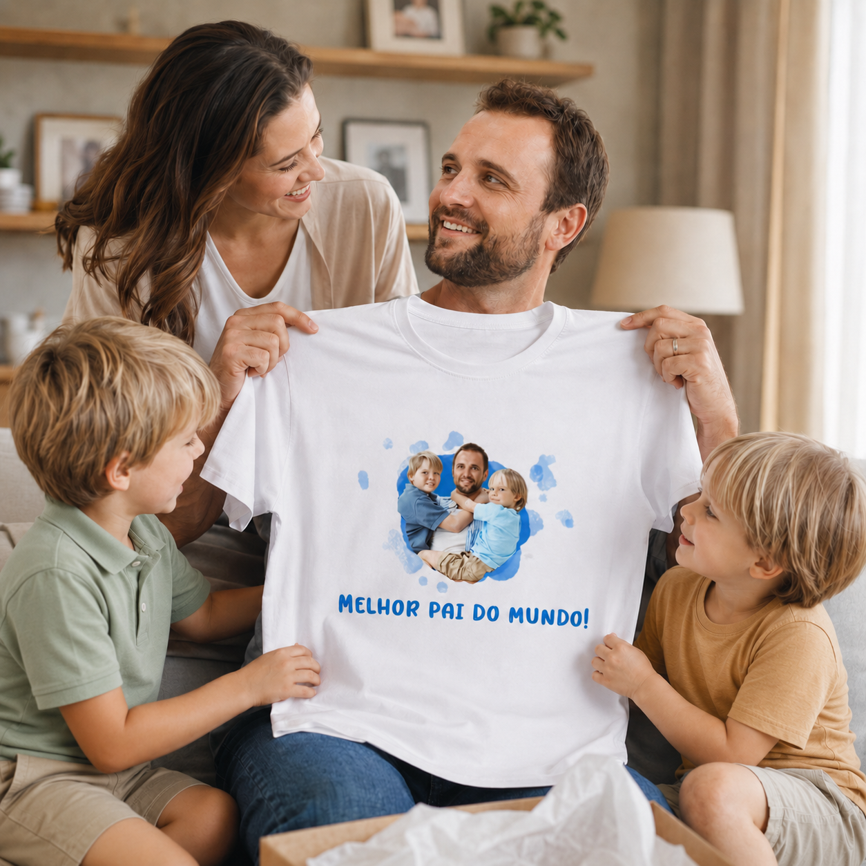 Camiseta Personalizada com Foto e Frase | Presente Criativo