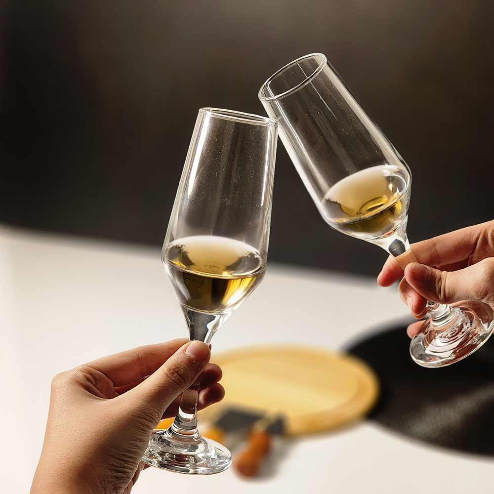 KIT QUEIJO E CHAMPAGNE C/ ESPACO P/ GARRAFA - 7 PCS - NAO ACOMPANHA GARRAFA